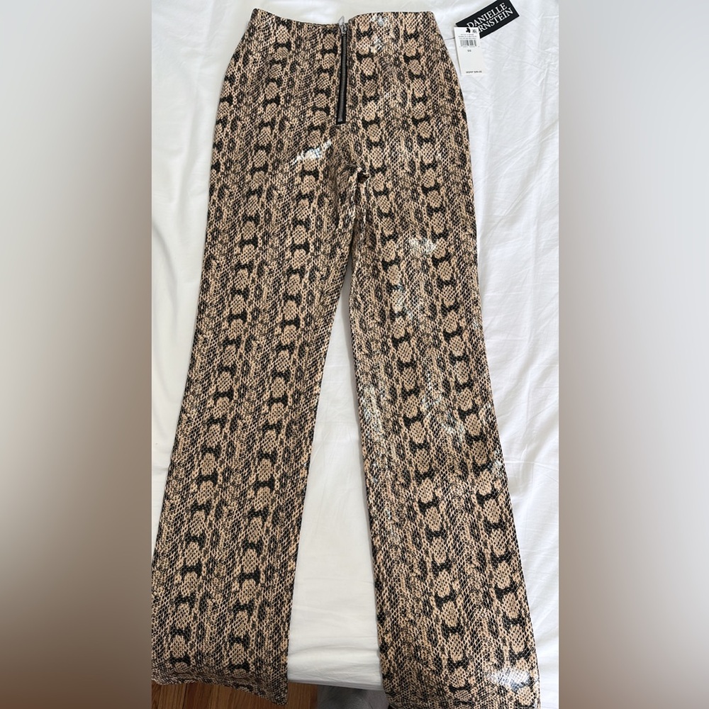 Danielle Bernstein Snake Print Pants. New with tags